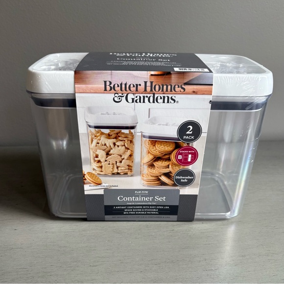 Better Home & Garden 7.2 Cup Food Storage Flip-Tite Airtight Container Set NEW - Picture 1 of 10